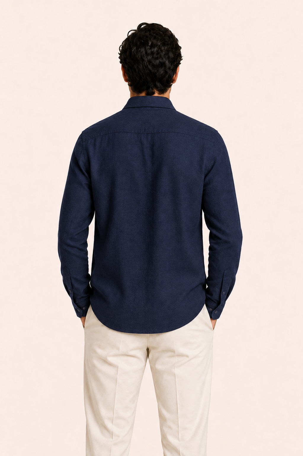 Avari Linen Shirt Navy