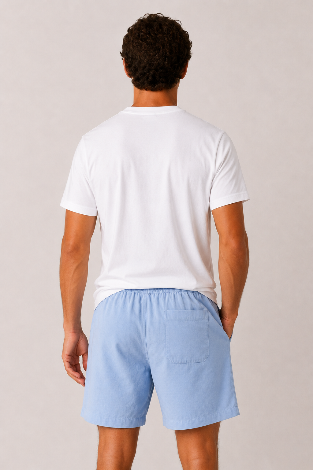 Levano Linen Short Sky Blue