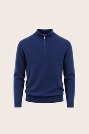Calero Australian Wool Quarter-Zip Navy