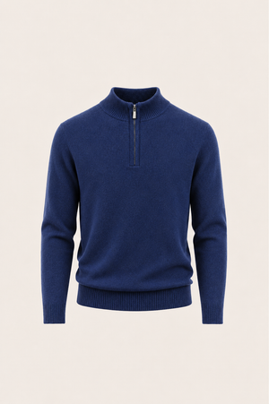 Calero Australian Wool Quarter-Zip Navy