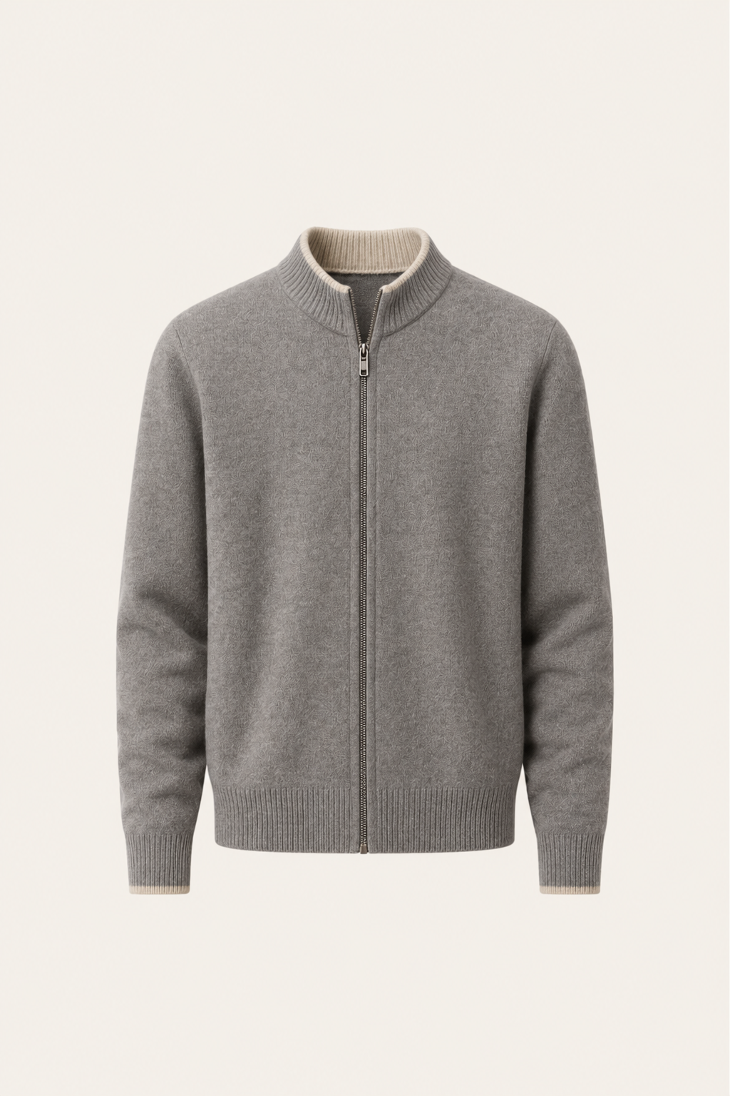 Neviro Zip Cardigan Grey