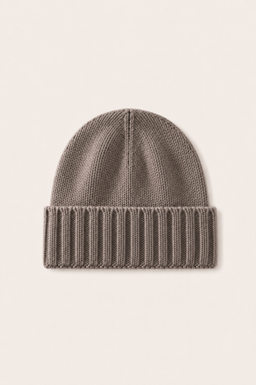 Ivaro Cashmere Beanie Taupe