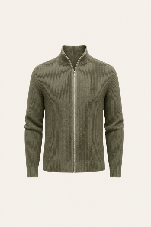 Arelon Zip Knit Green