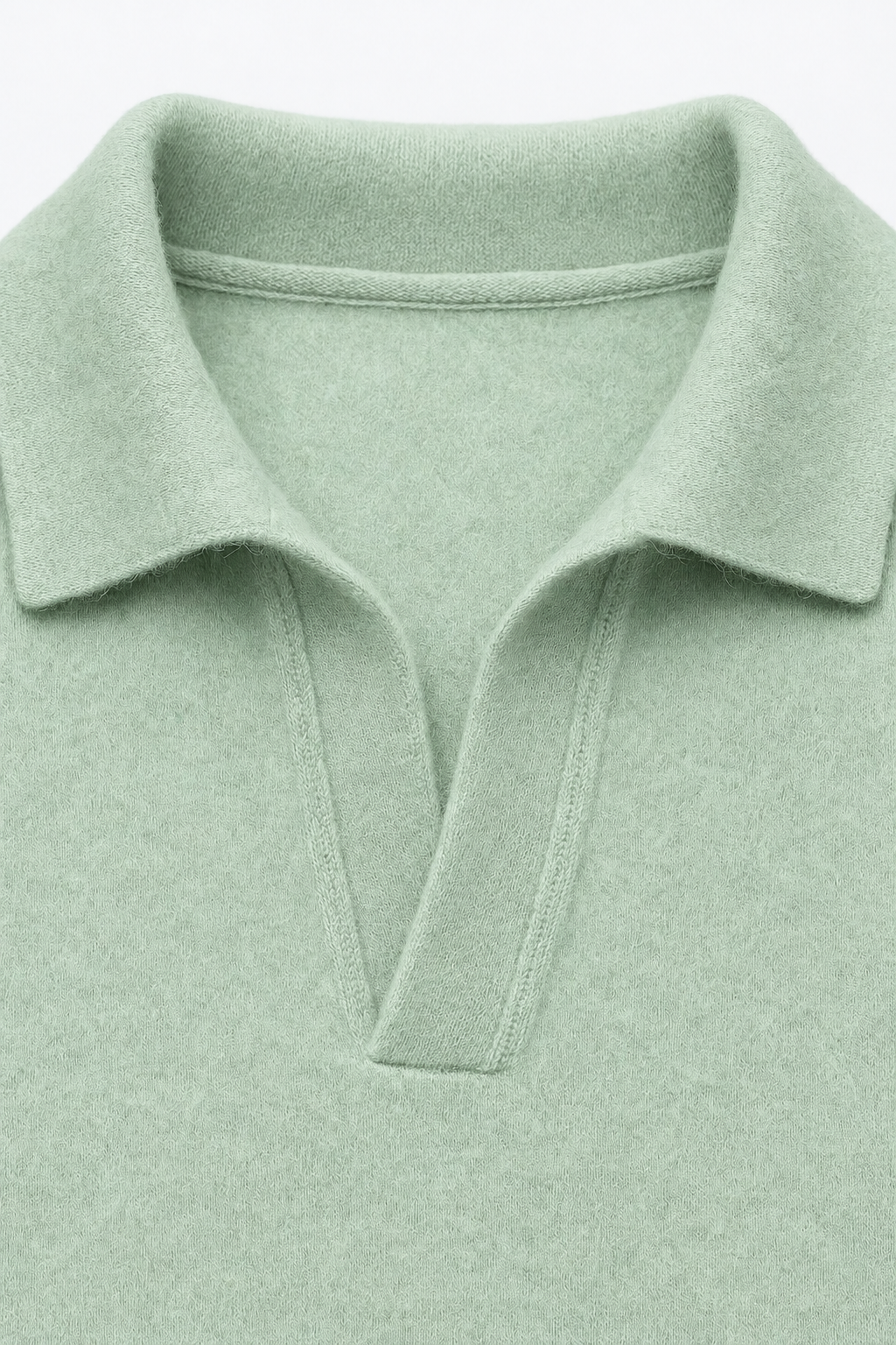 Malero Wool Polo Knit Green