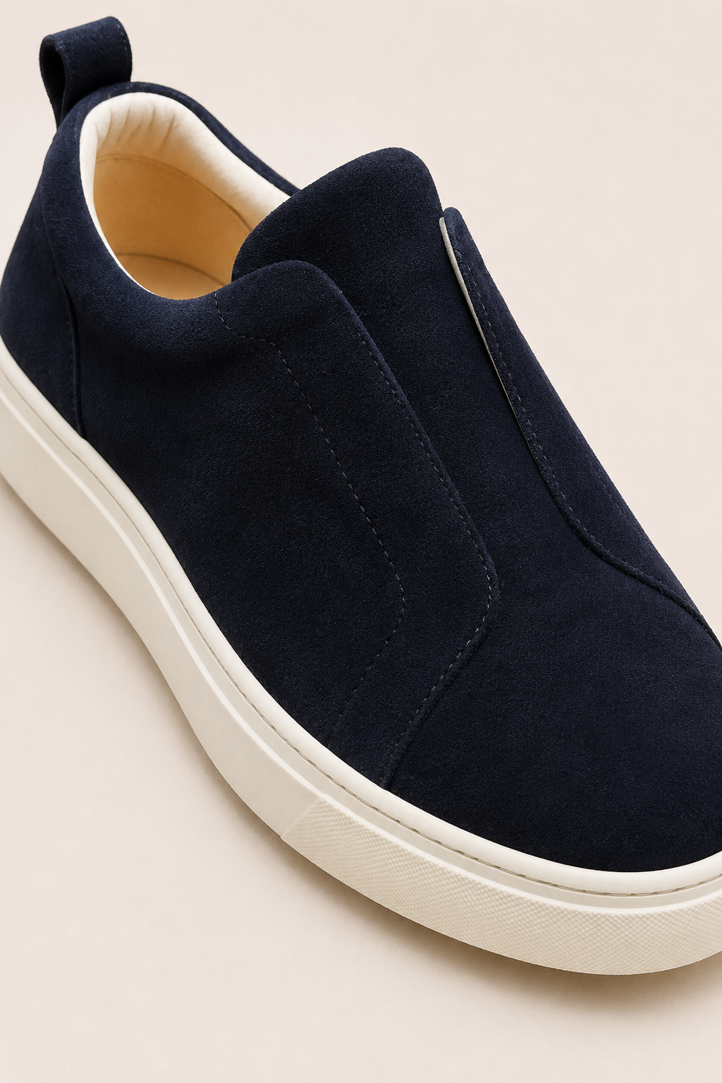 Levani Suede Slip-On Navy