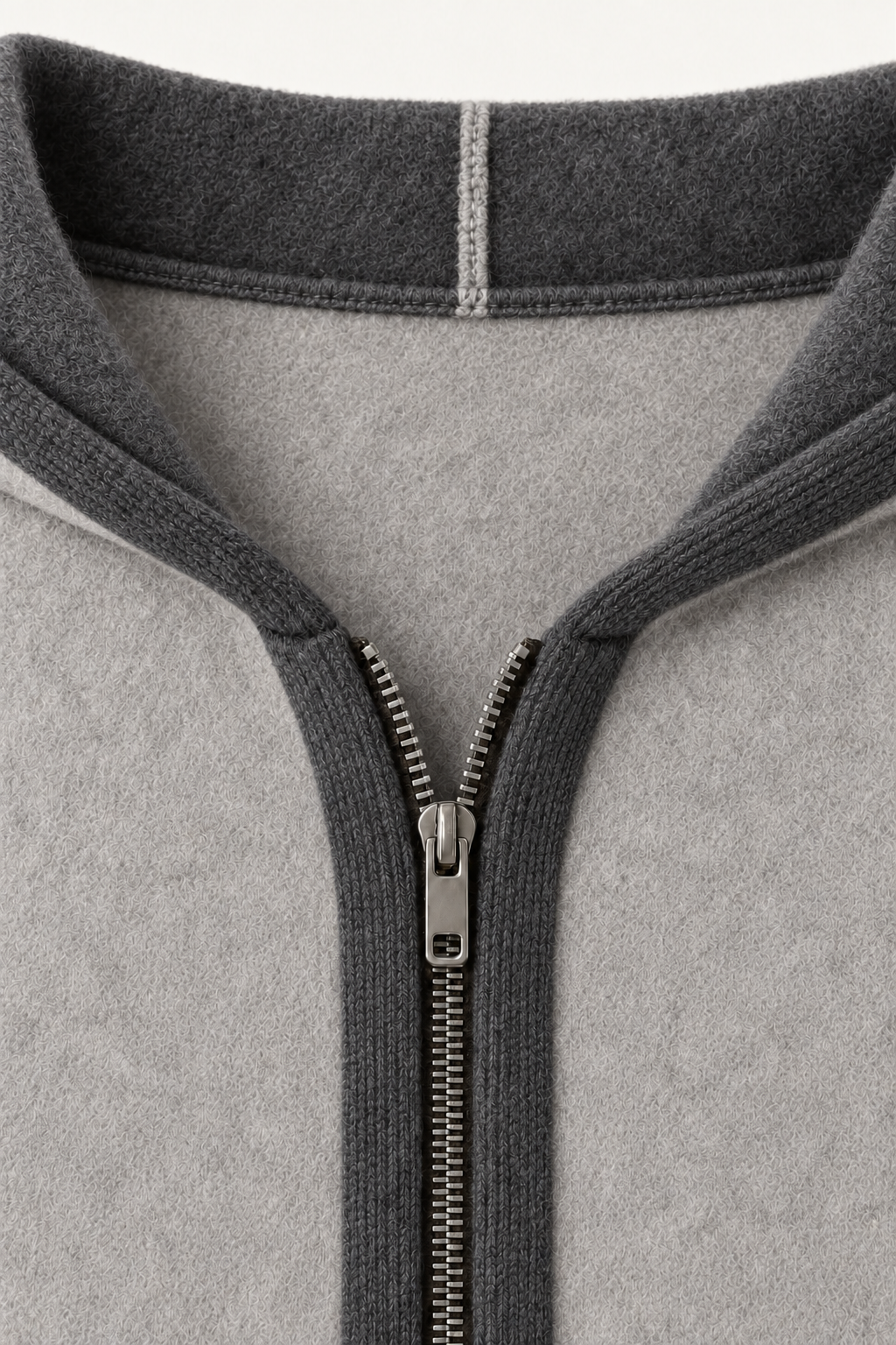 Ravalo Cashmere Zip Hoodie Grey