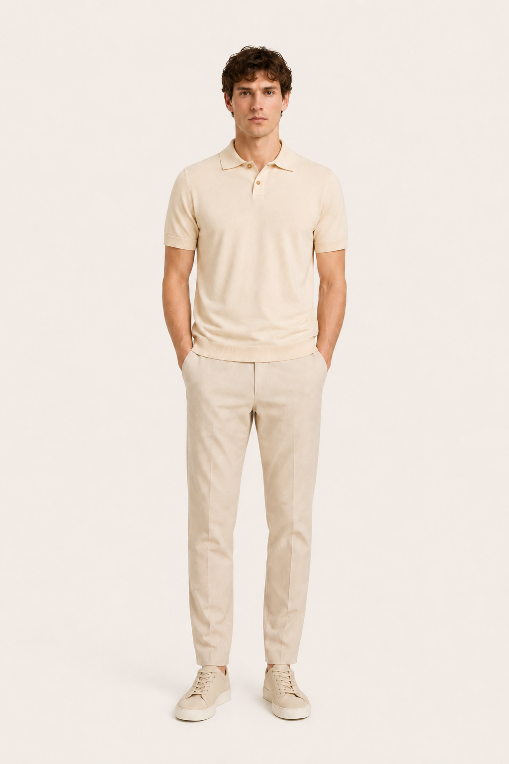 Revaro Cotton Polo Apricot