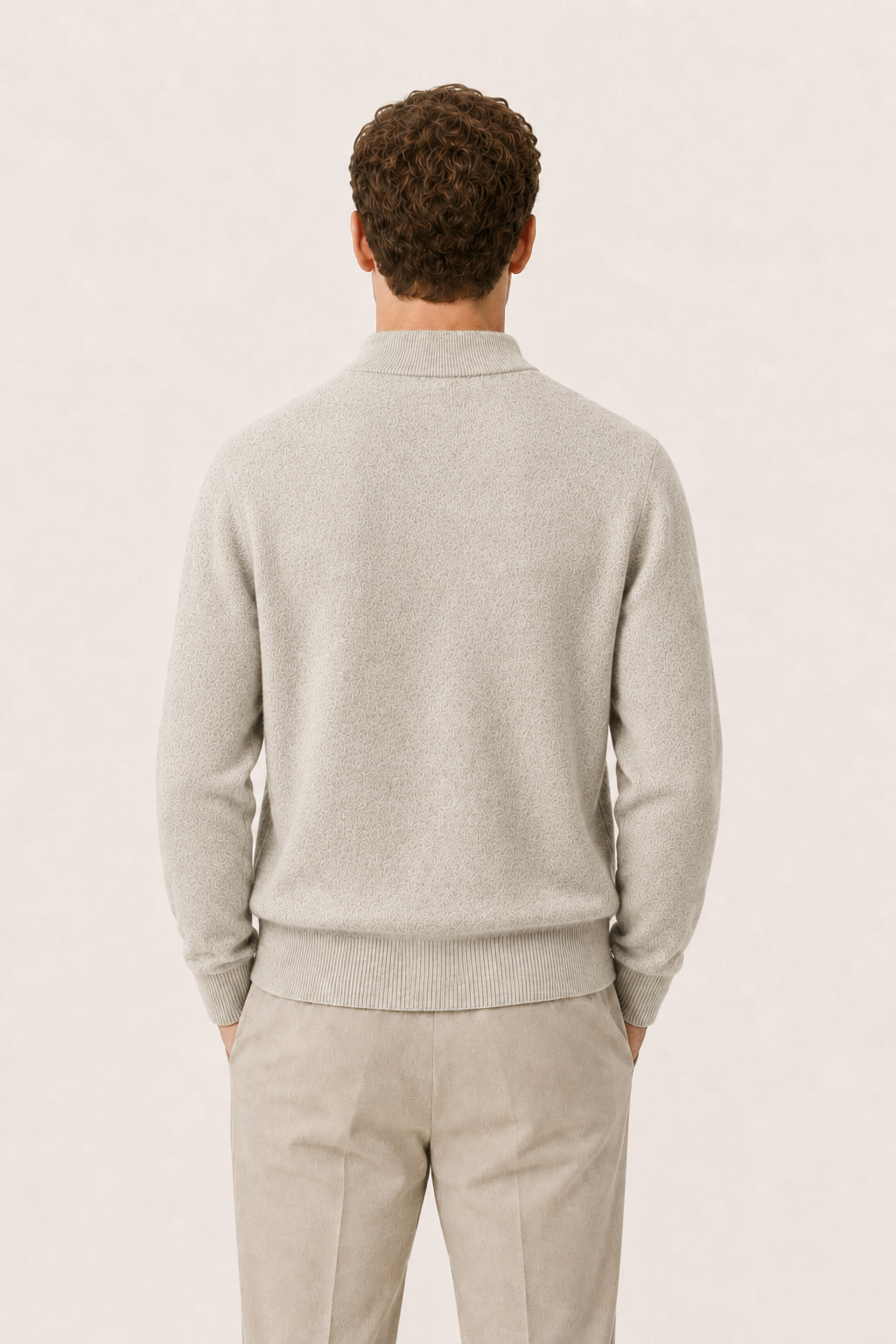 Arelio Mock Neck Greige