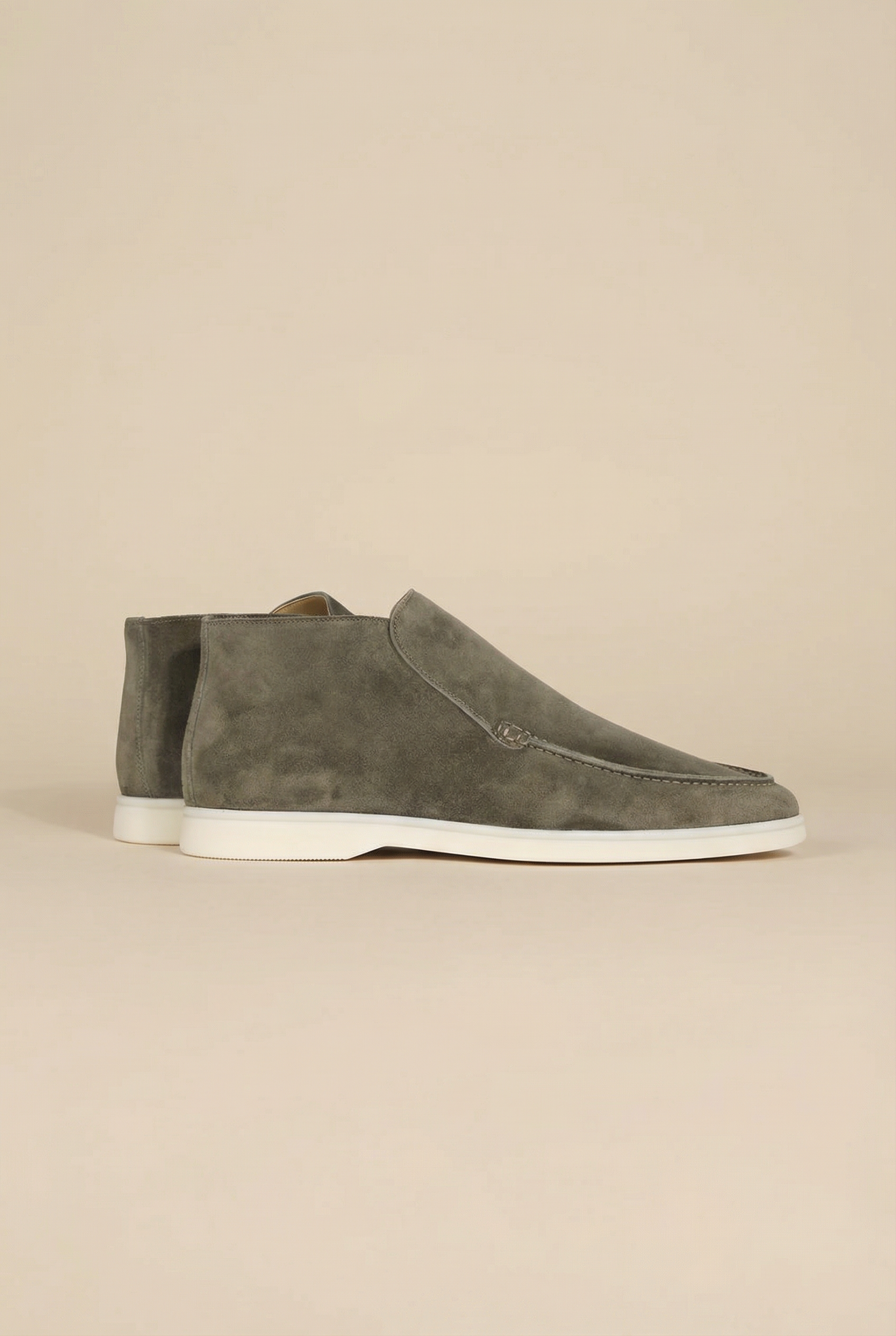 Olive Green High Top Loafer
