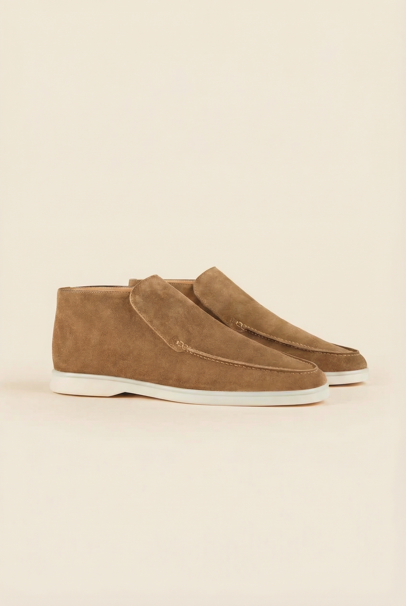 Beige High Top Loafer