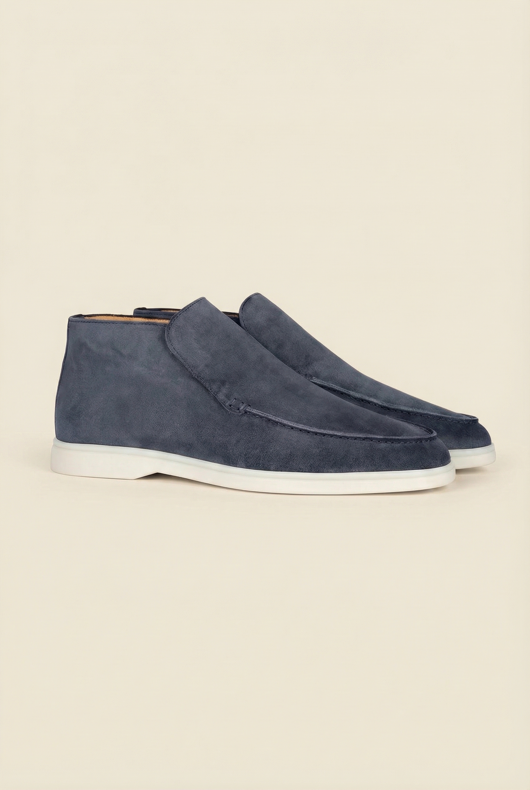 Dark Blue High Top Loafer