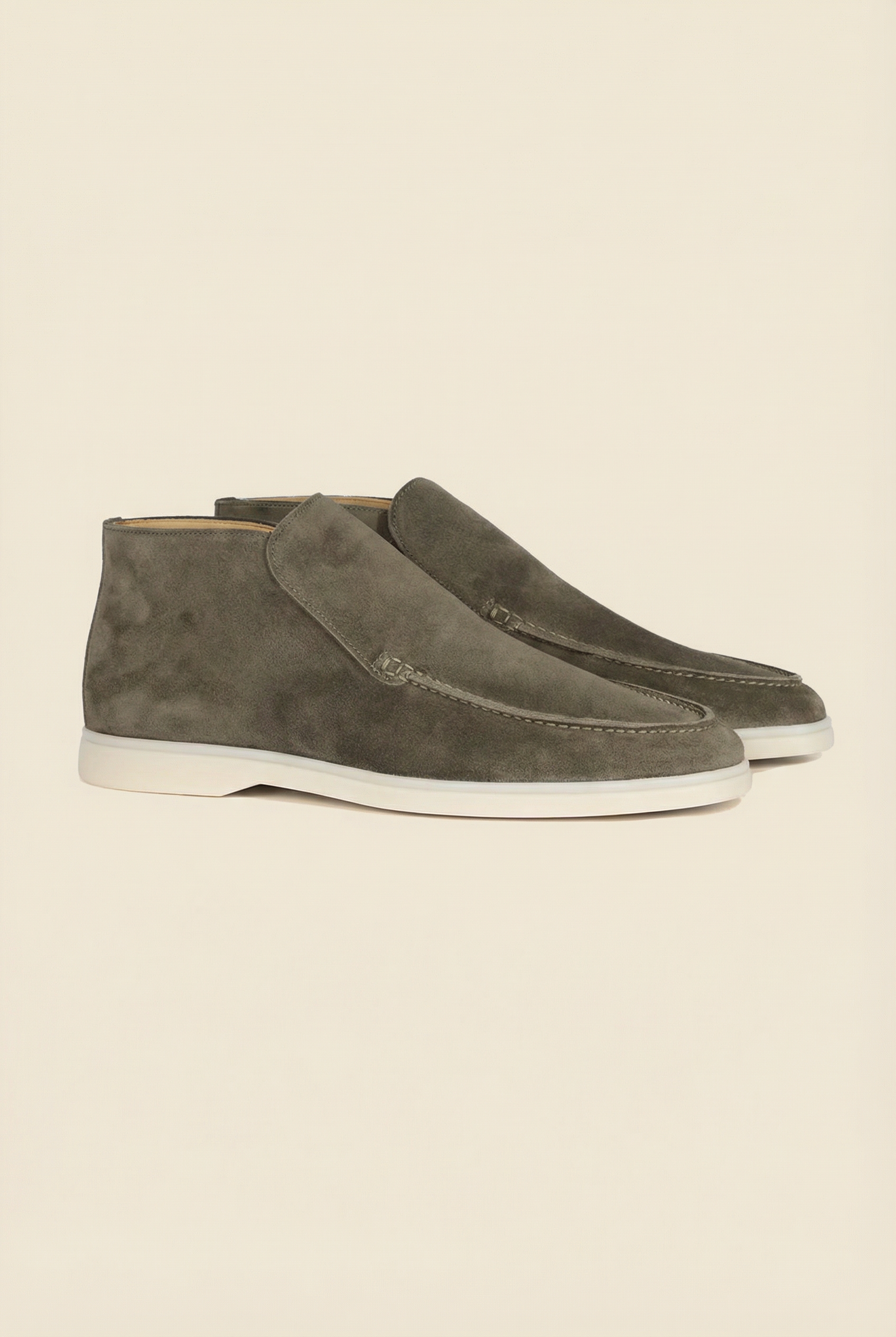 Olive Green High Top Loafer