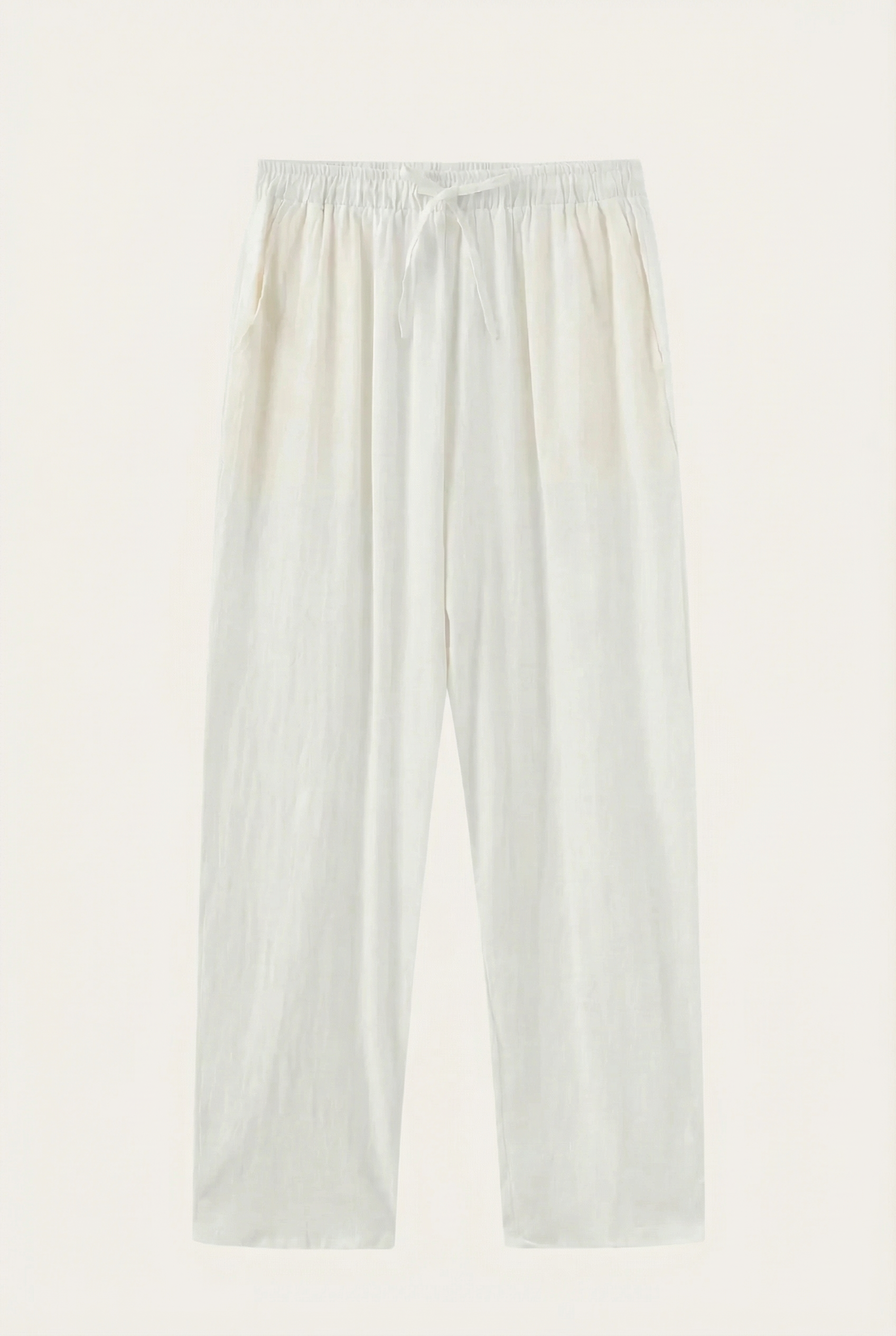 Avaron Linen Pantalon White