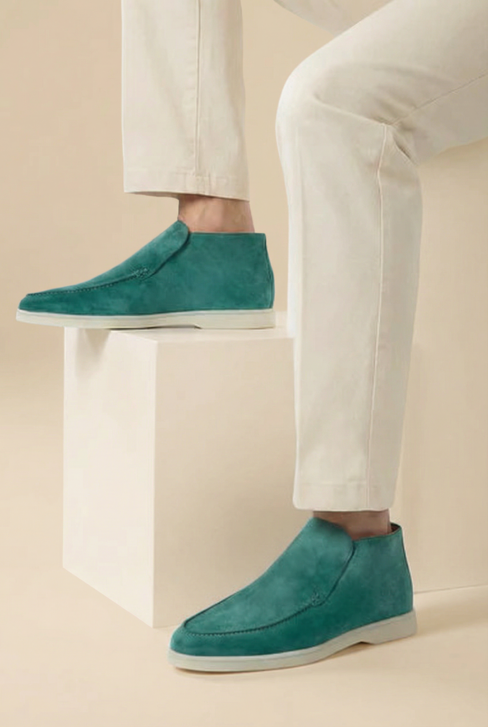 Green Turquoise High Top Loafer