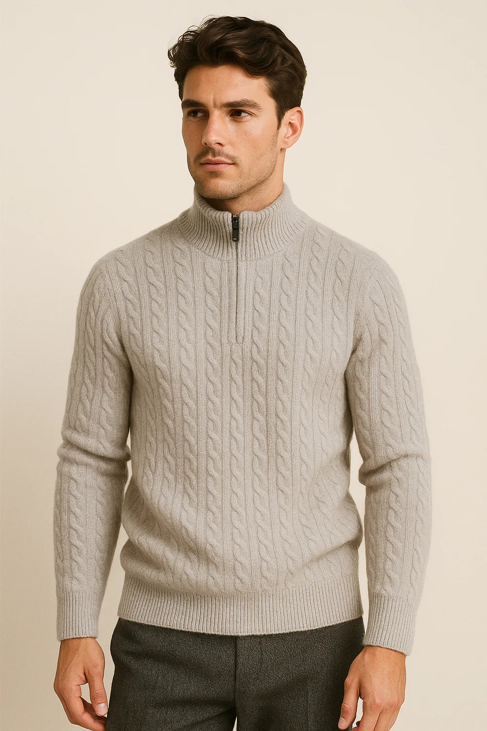 Seviro Cashmere Knit Grey