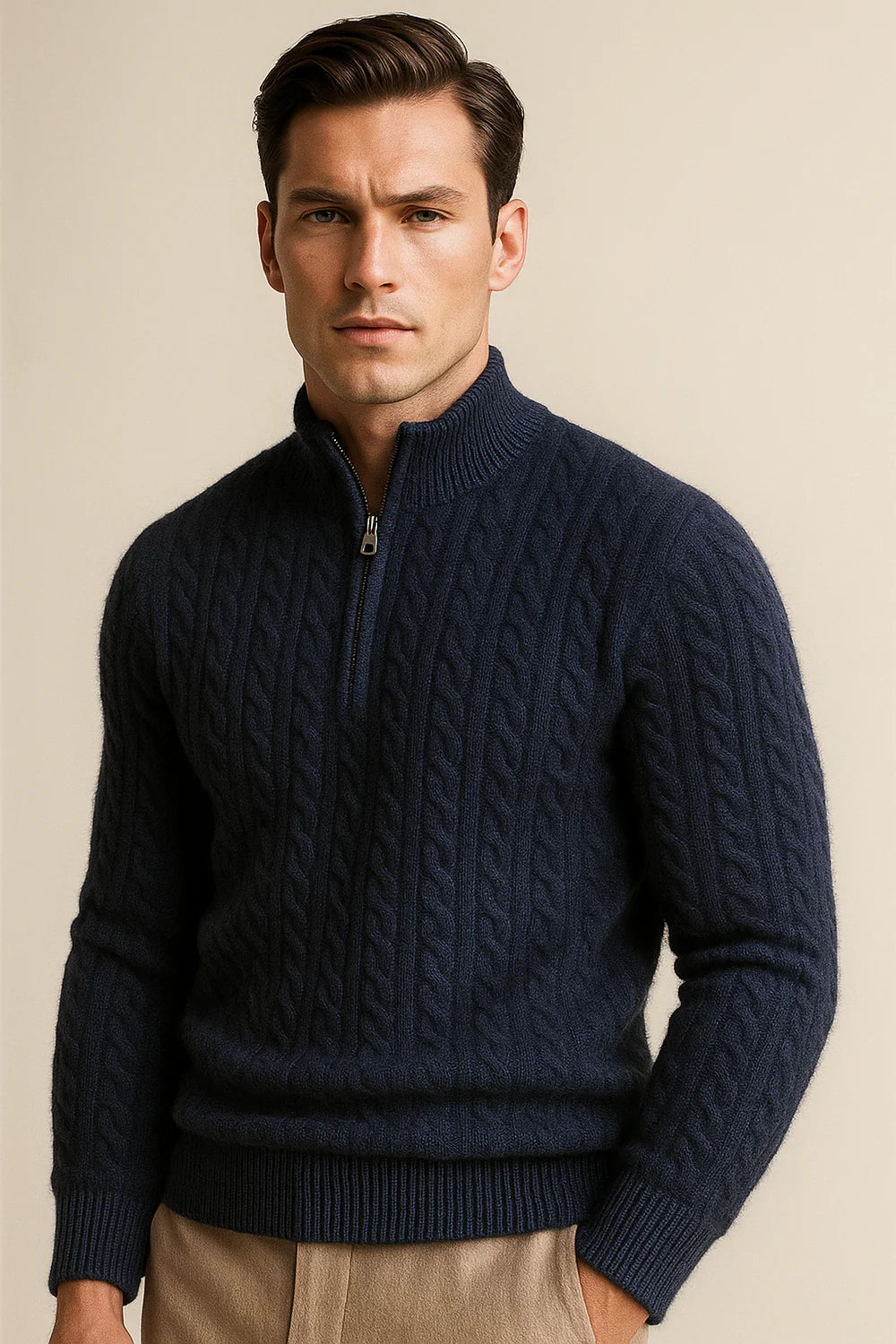 Seviro Cashmere Knit Navy