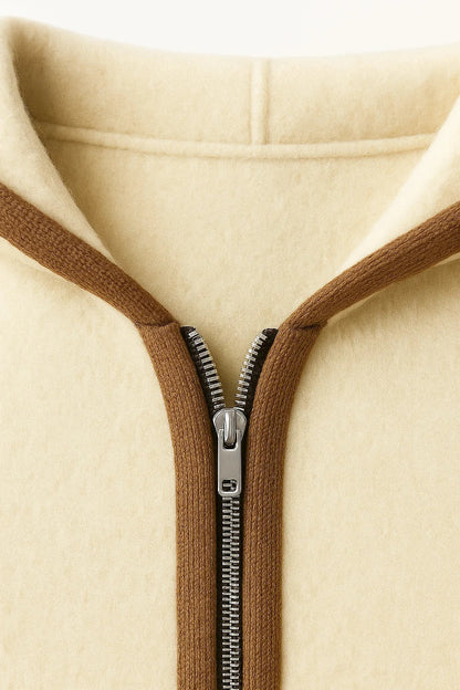 Ravalo Hooded Cardigan Cream