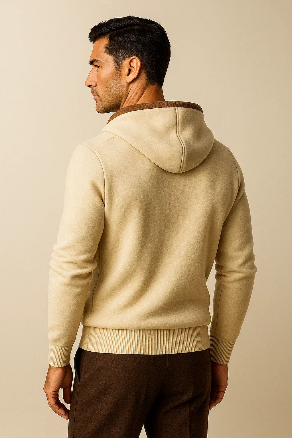 Ravalo Hooded Cardigan Cream