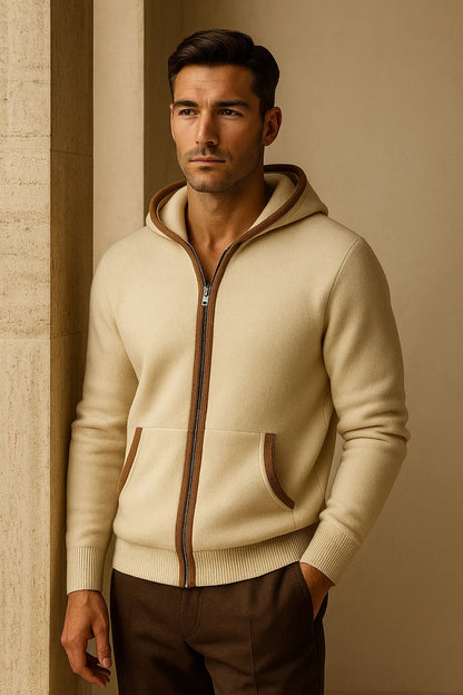 Ravalo Hooded Cardigan Cream