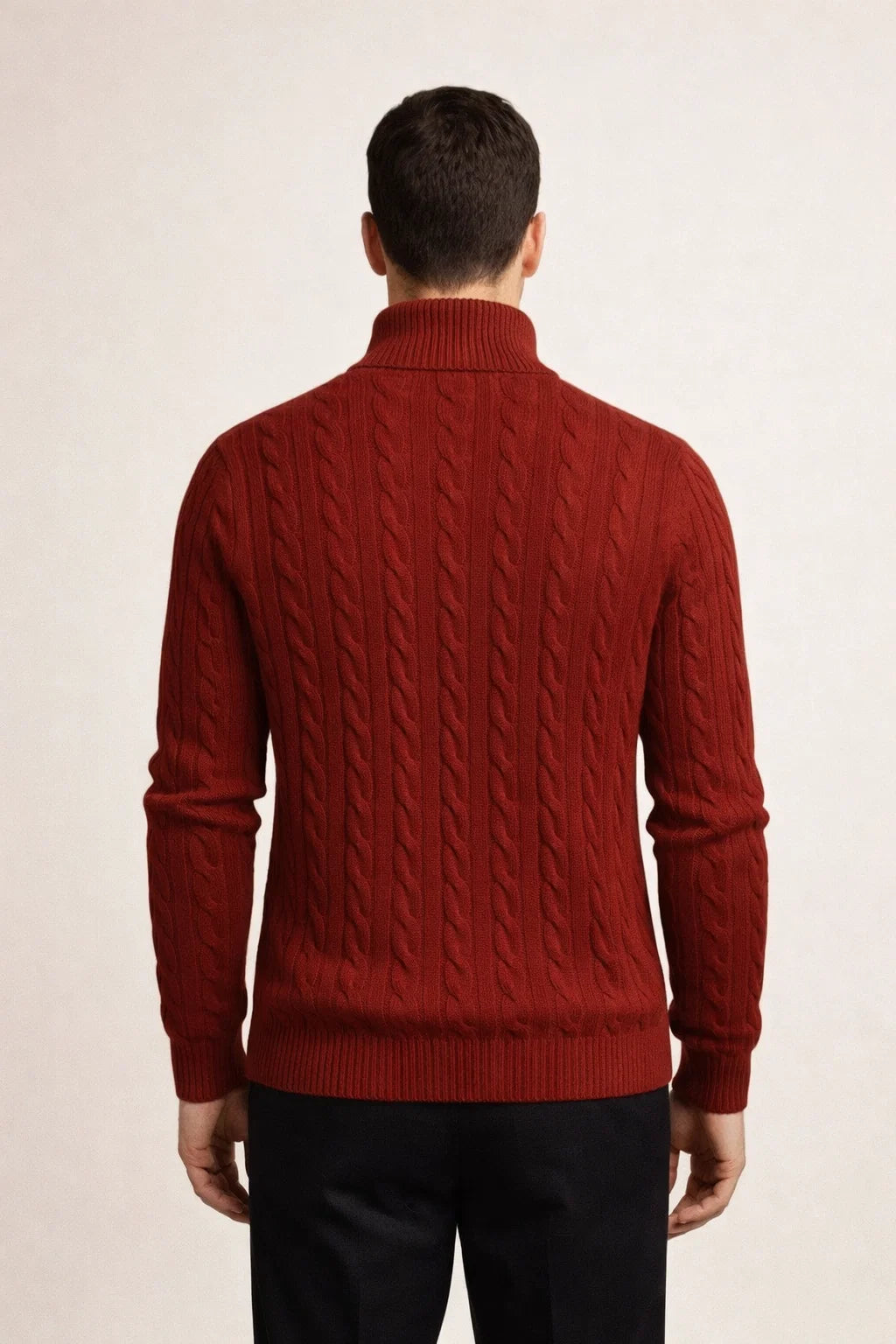 Tilano Cable Knit Burgundy