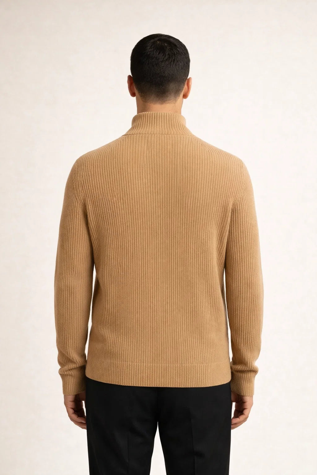 Arelon Cashmere Zip Knit Khaki