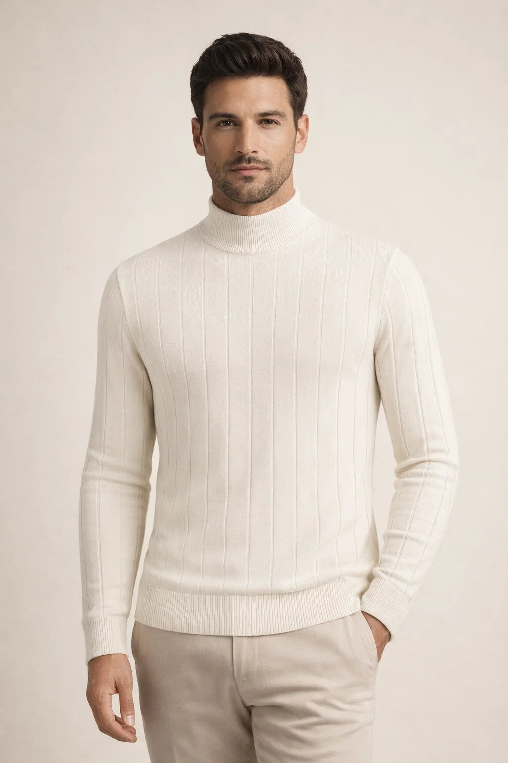 Corani Turtleneck White