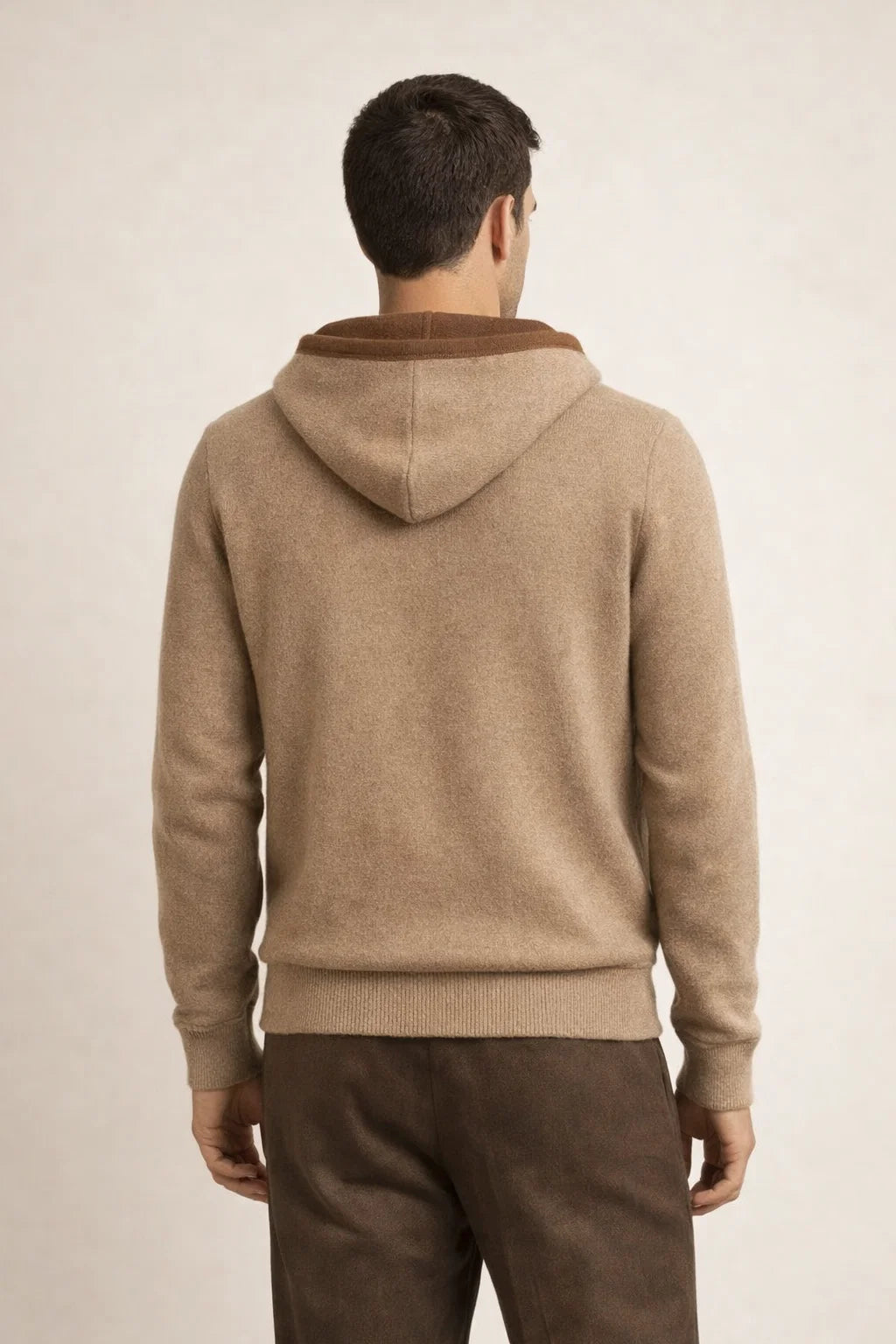 Ravalo Hooded Cardigan Brown