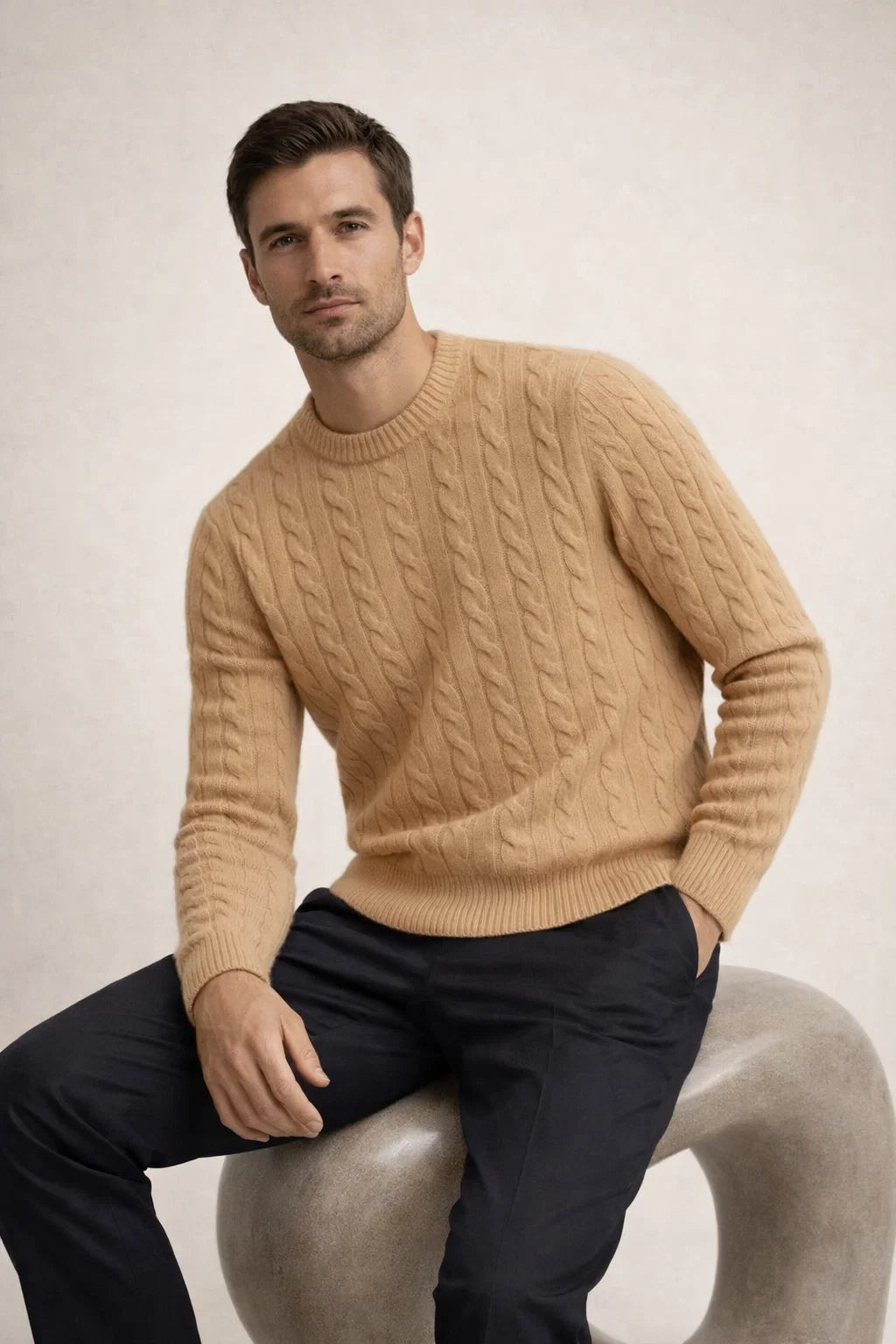 Velaro Cashmere Knit Camel