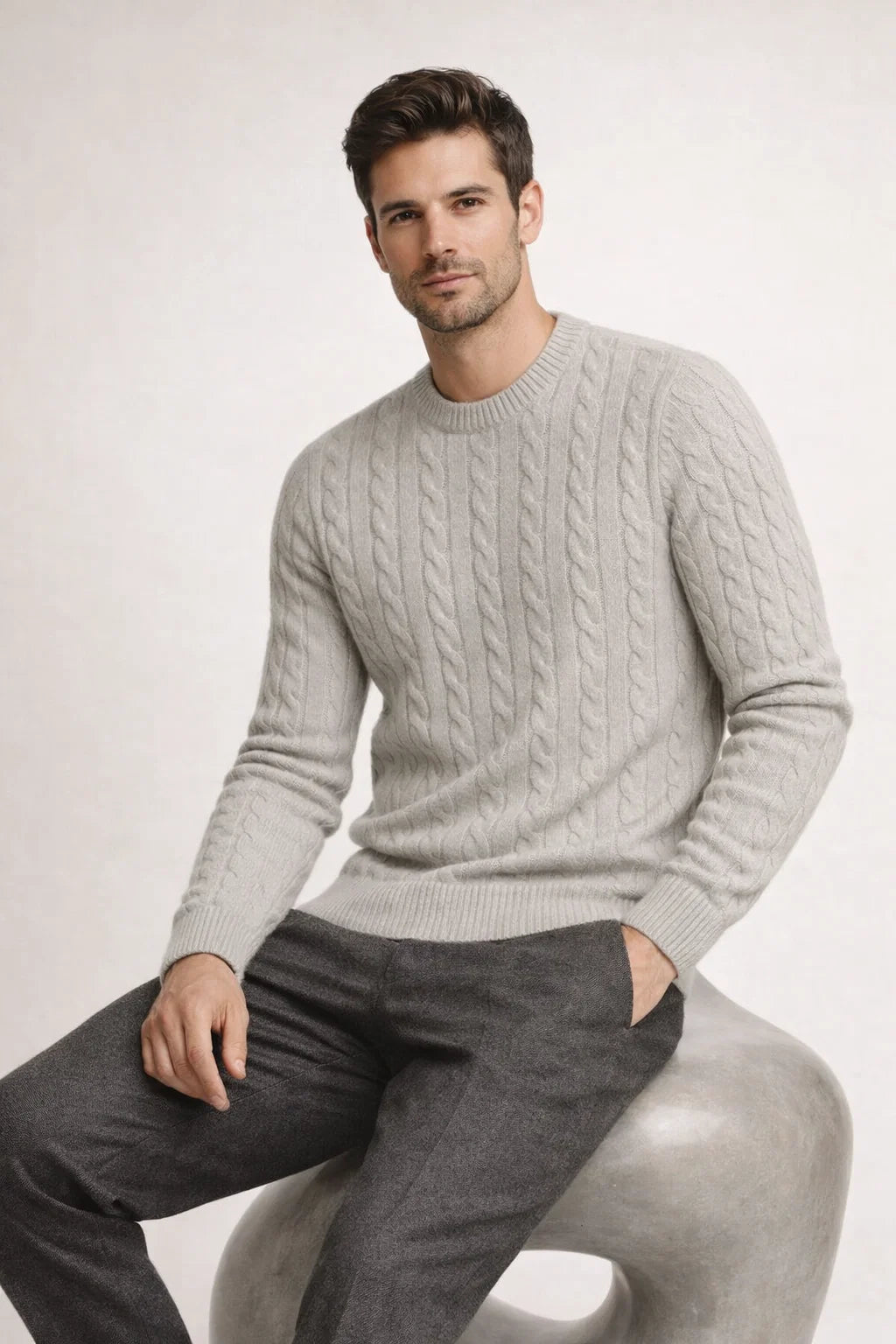 Velaro Cashmere Knit Grey