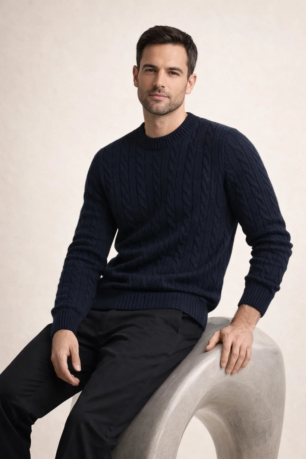 Velaro Cashmere Knit Navy