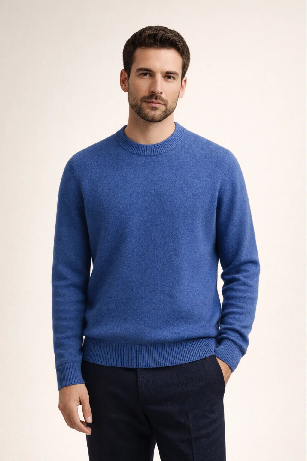 Averin Cashmere Knit Blue