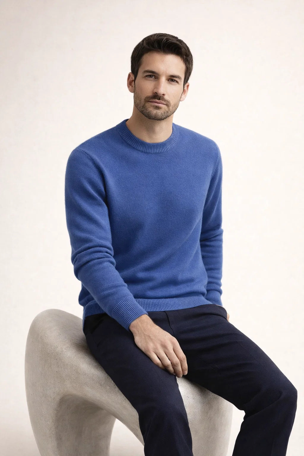 Averin Cashmere Knit Blue