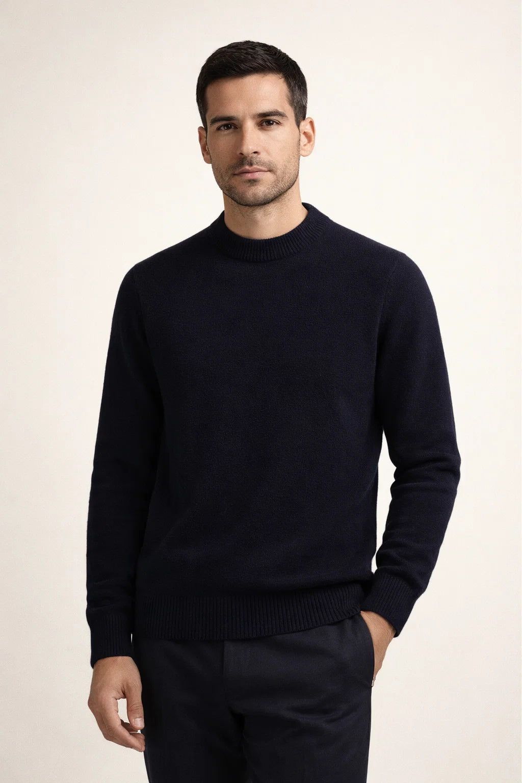 Averin Cashmere Knit Navy