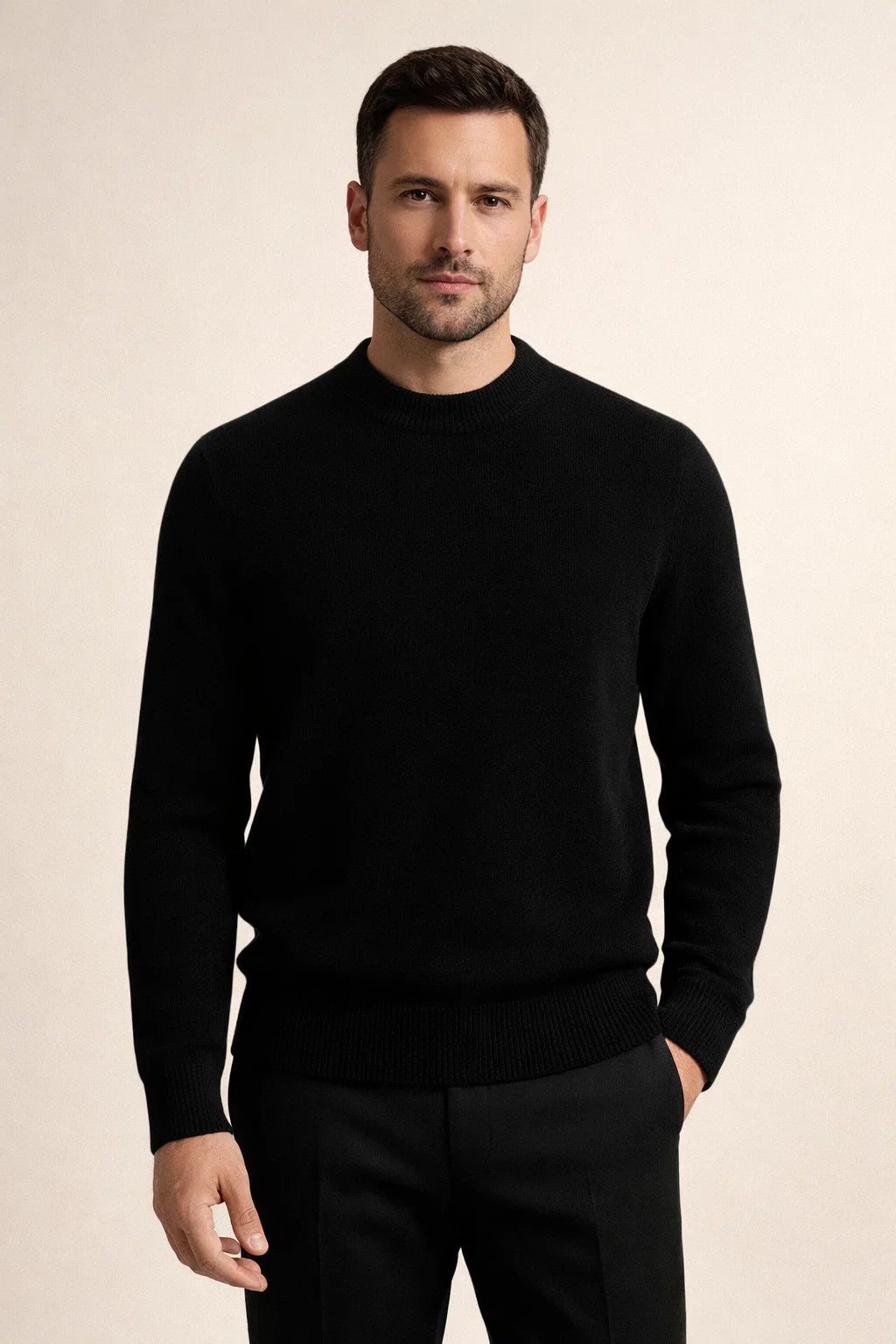 Averin Cashmere Knit Black