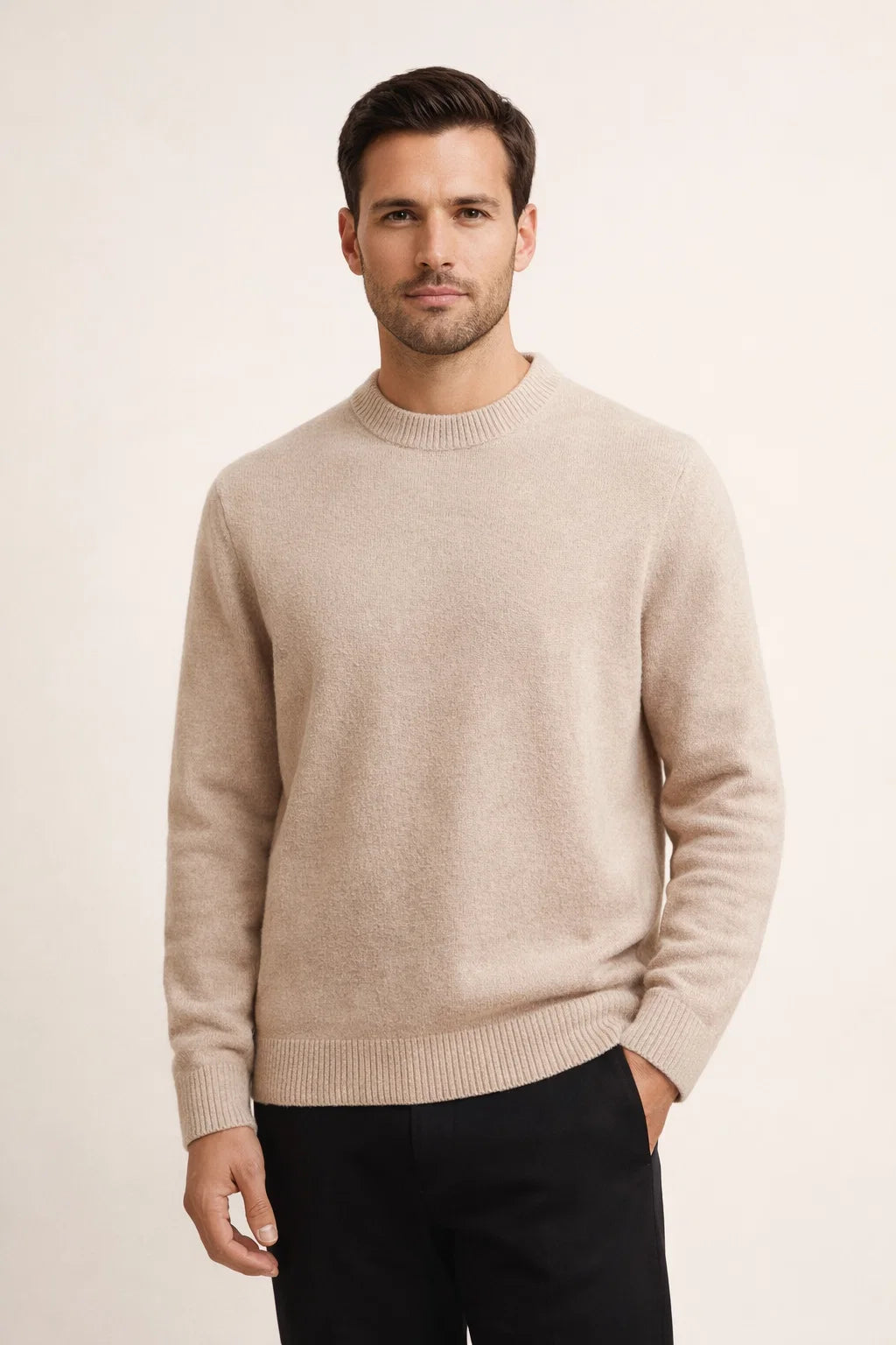 Averin Cashmere Knit Beige