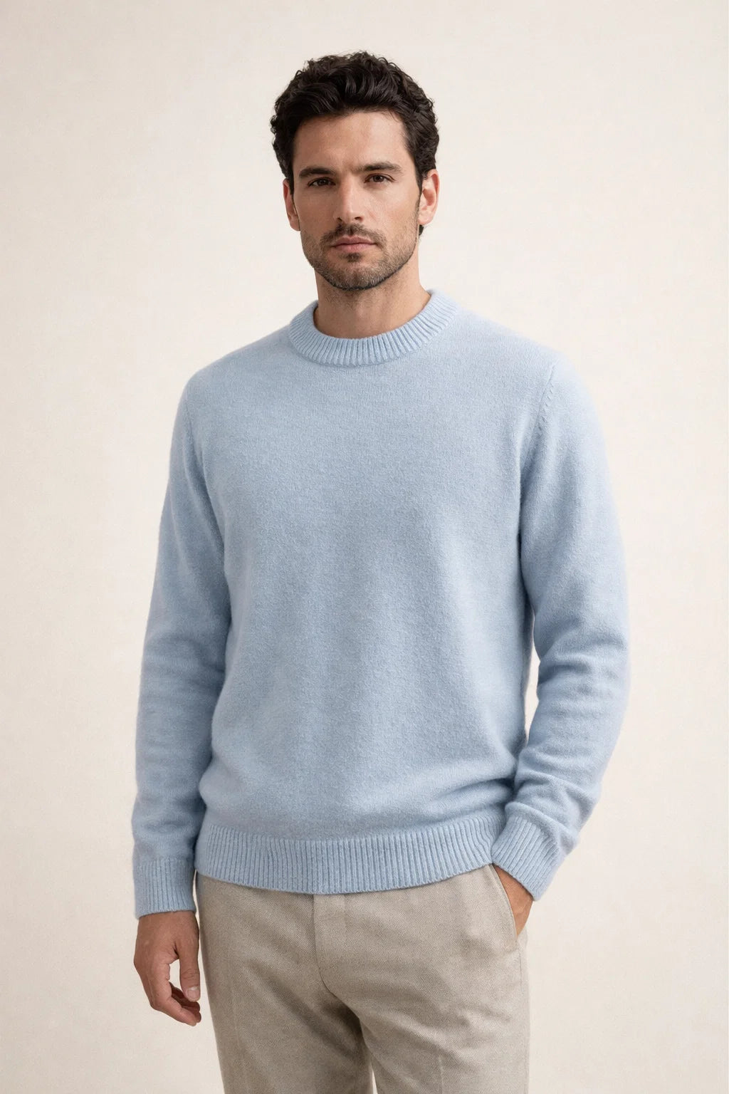 Averin Cashmere Knit Light Blue