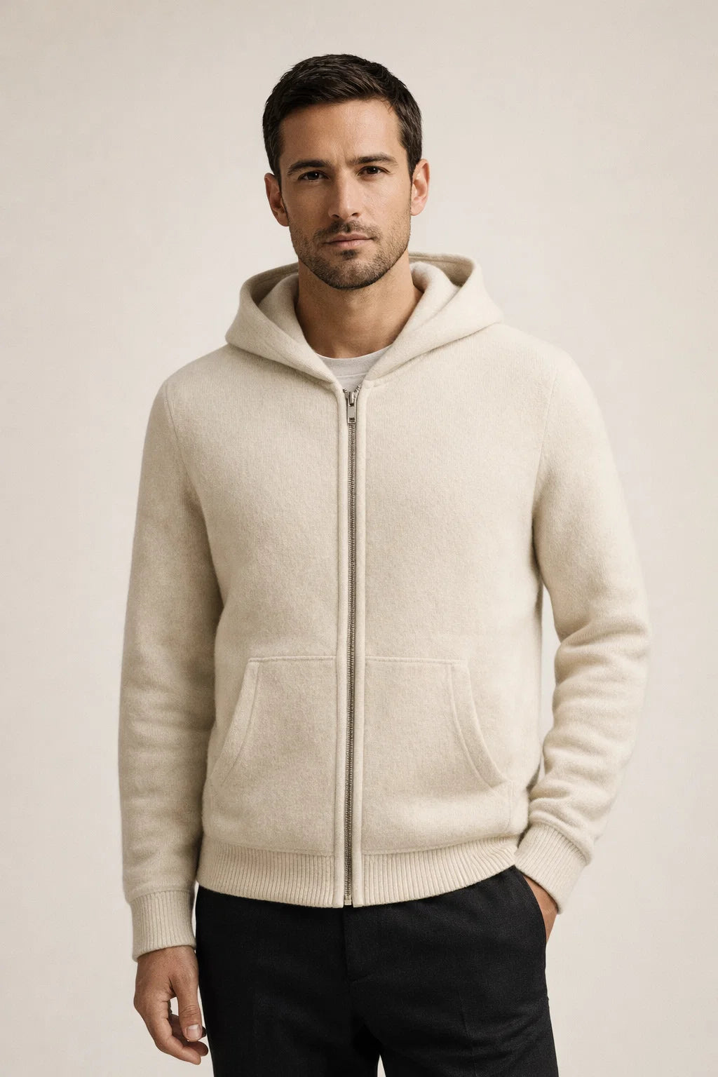 Tonari Hooded Zip Cream