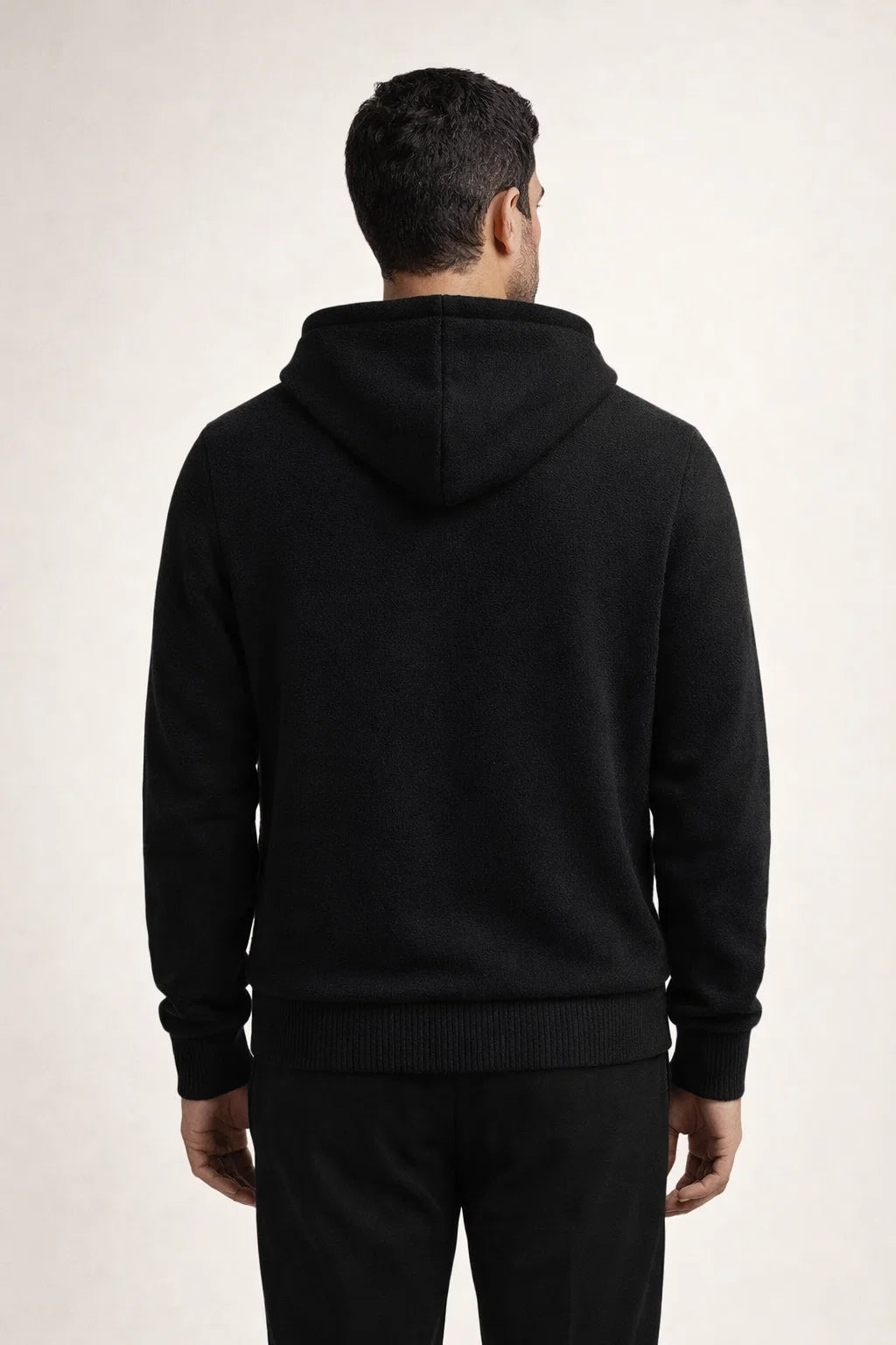 Tonari Hooded Zip Black