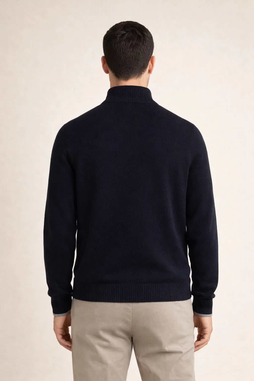 Neviro Zip Cardigan Navy