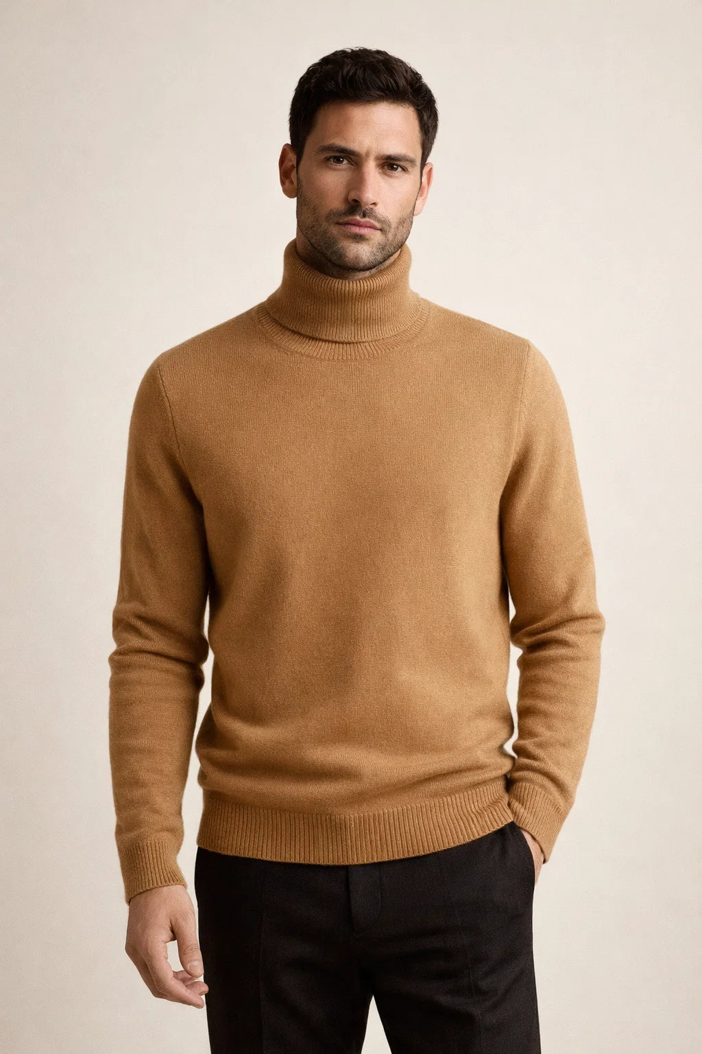 Paravi Cashmere Turtleneck Brown