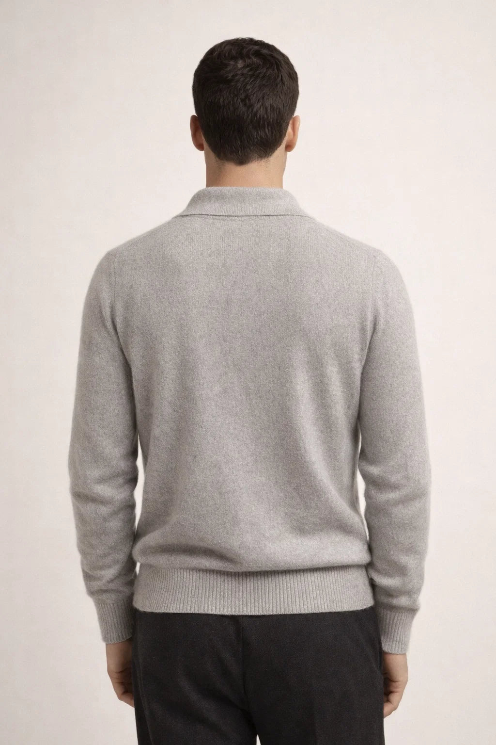 Malero Cashmere Polo Knit Grey