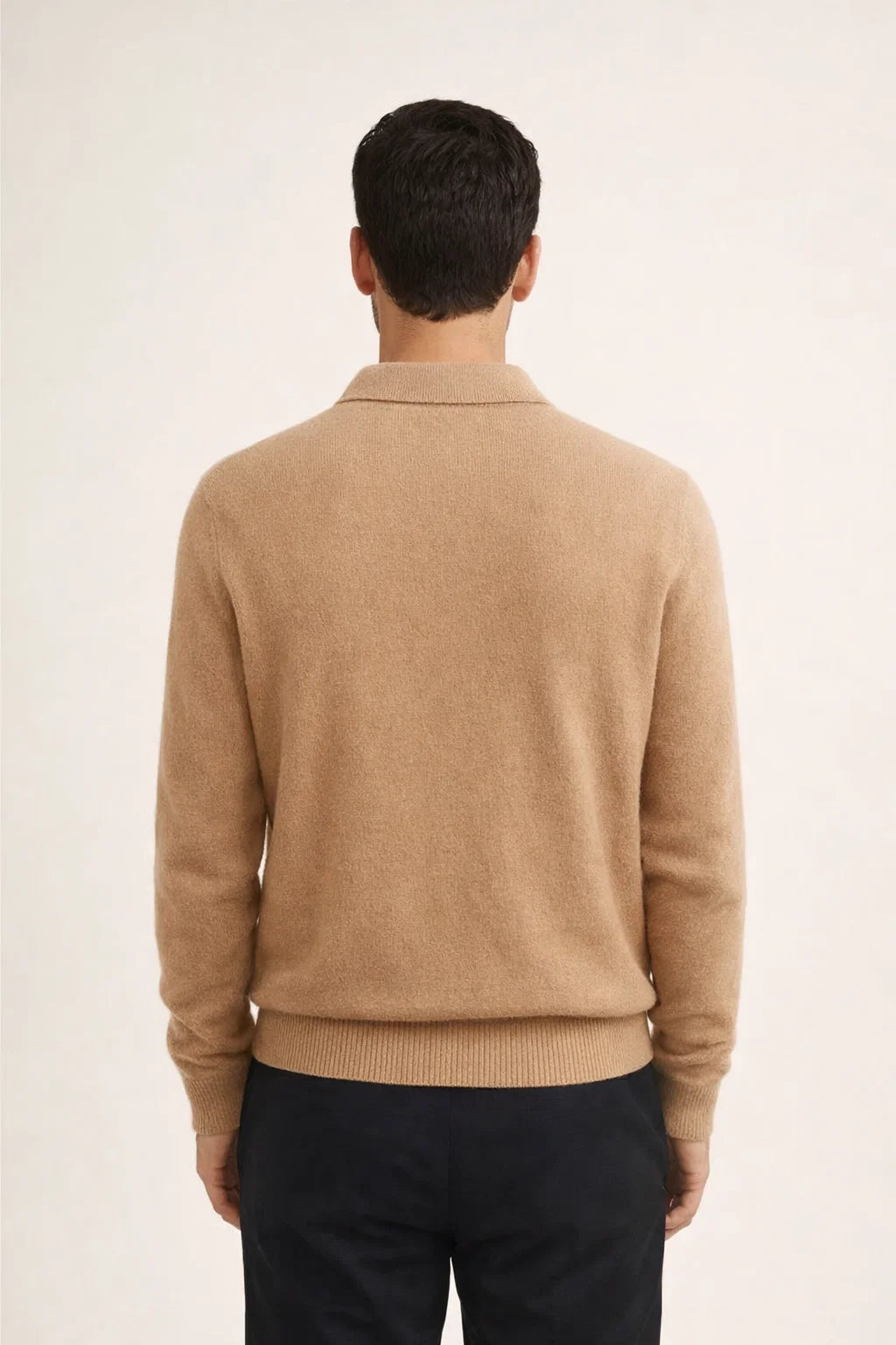 Malero Cashmere Polo Knit Light Brown