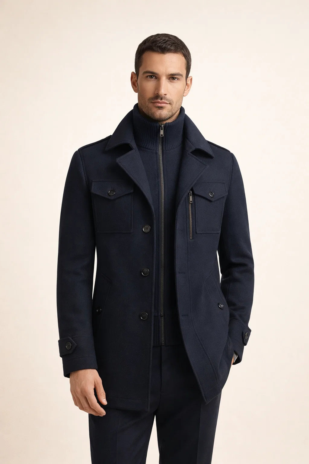 Celano Field Coat Navy