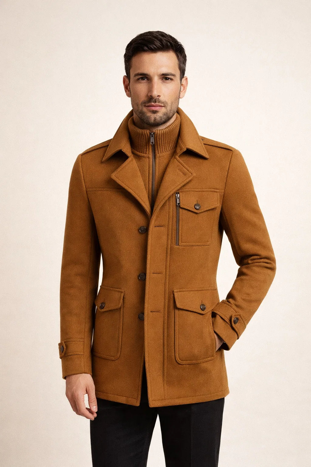 Celano Field Coat Orange