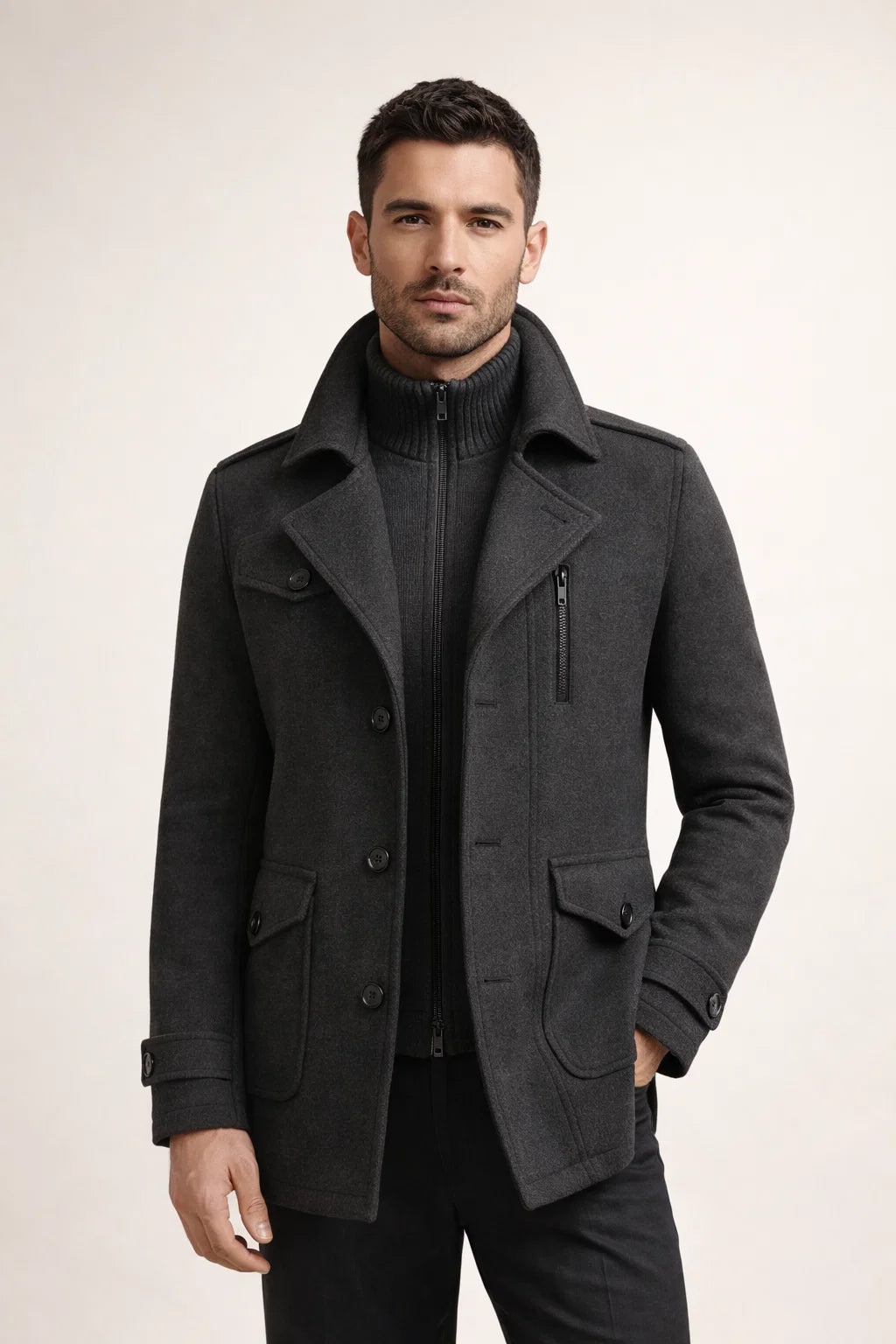 Celano Field Coat Grey