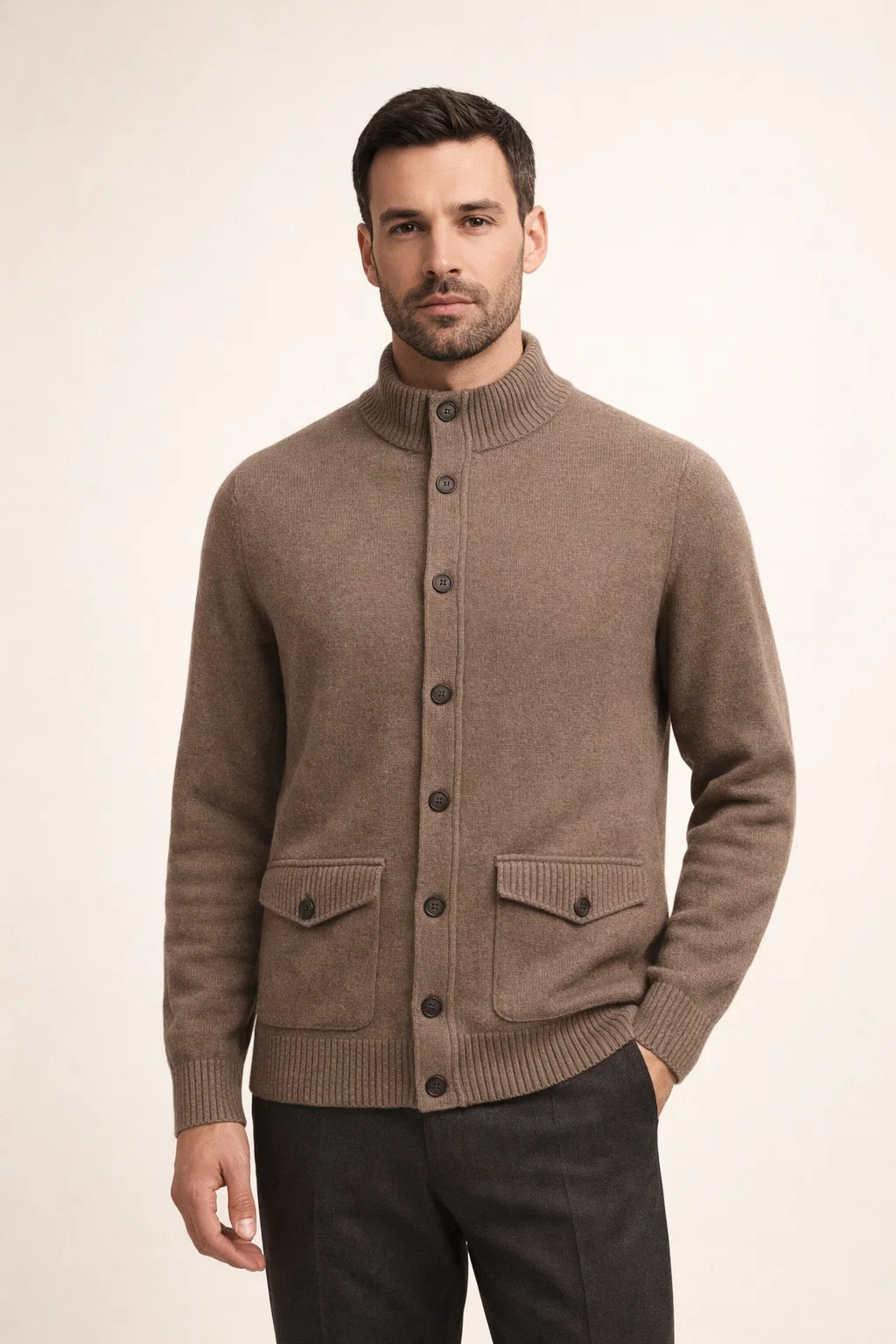 Javino Cashmere Cardigan Mocha