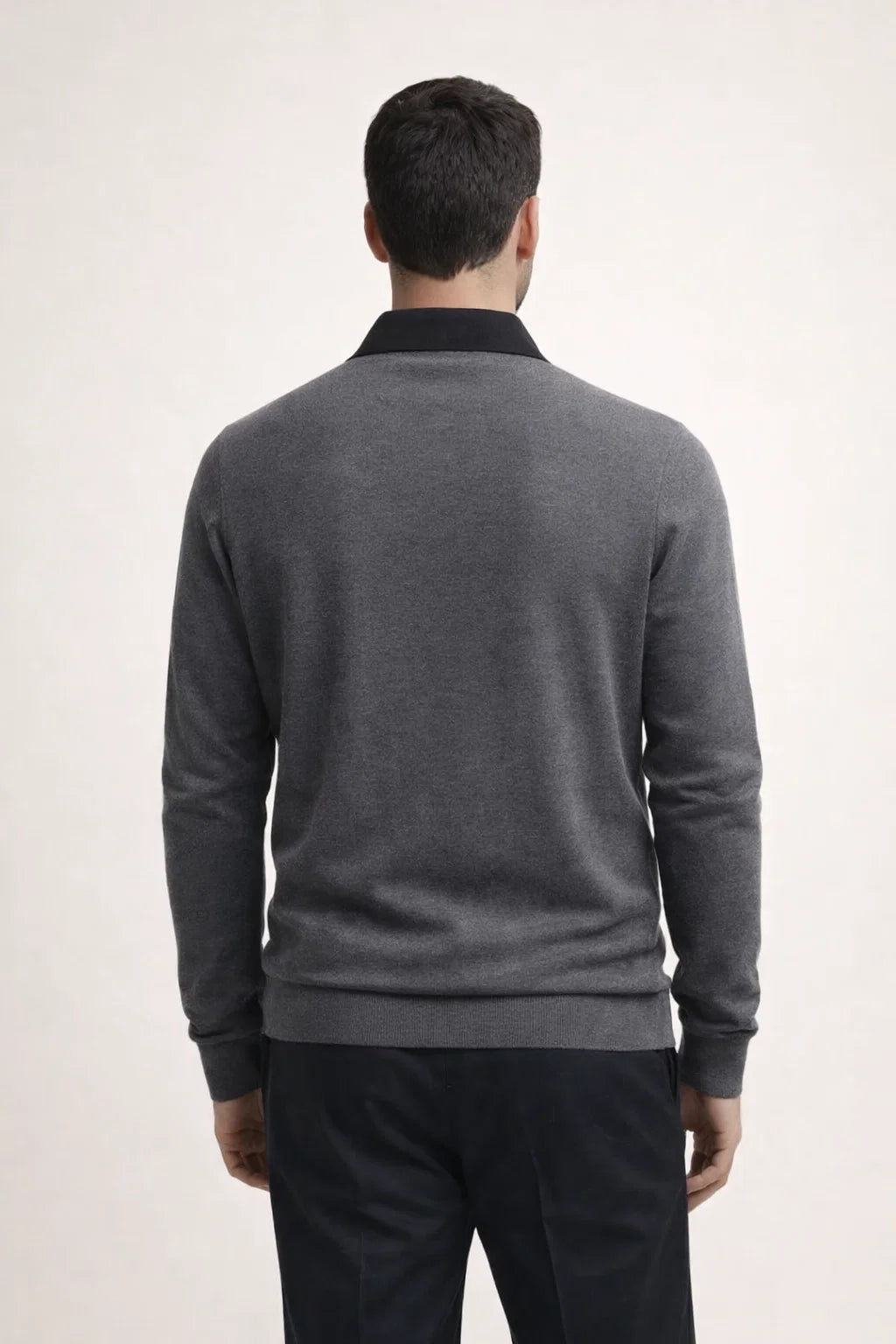 Meravo Polo Knit Grey