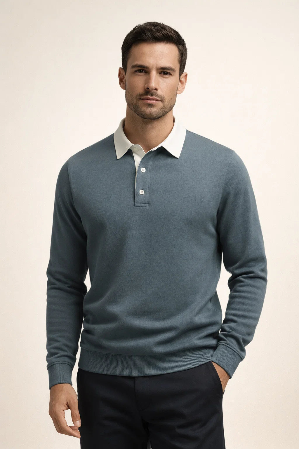 Meravo Polo Knit Cyan