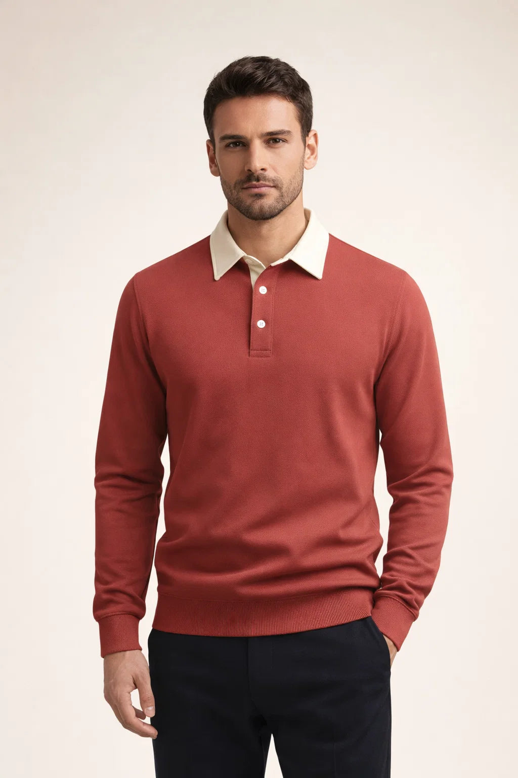 Meravo Polo Knit Red