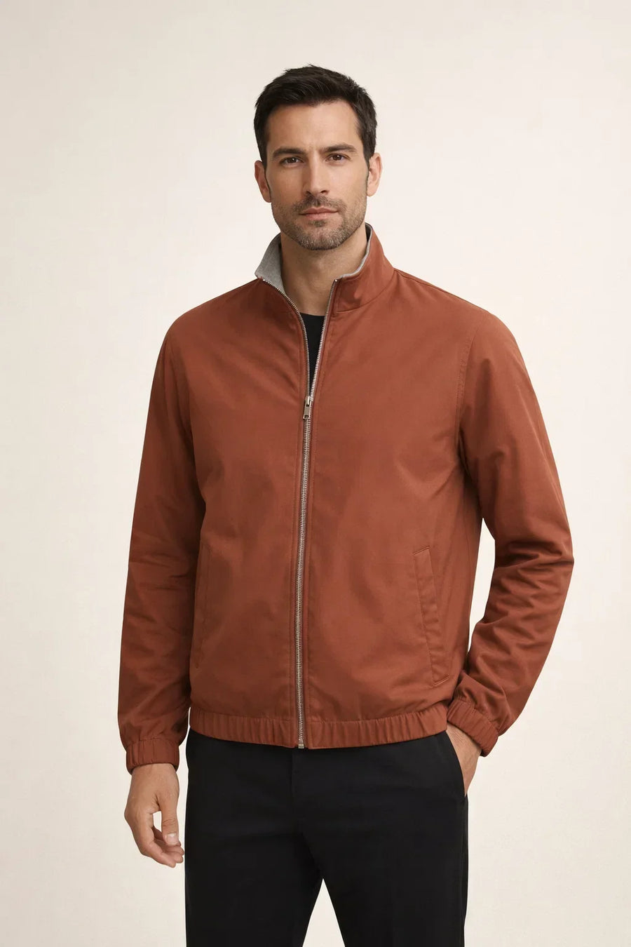 Reverso Reversible Bomber Jacket Terracotta